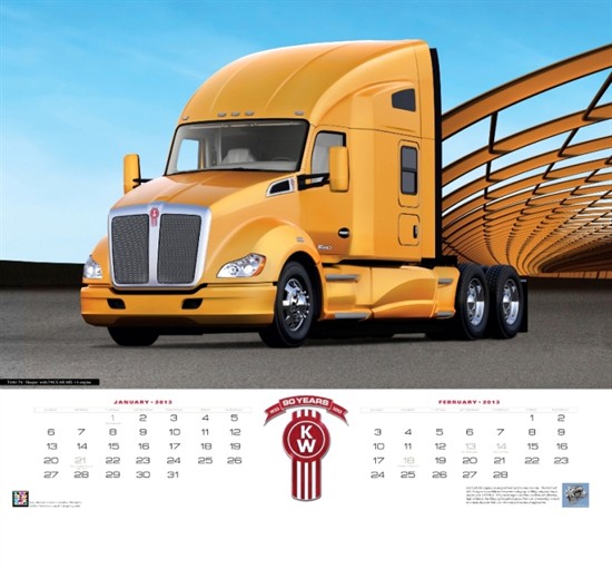 2013 Kenworth Calendar Offers Vivid Images of The World’s Best Trucks