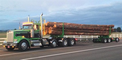 kenworth logging truck