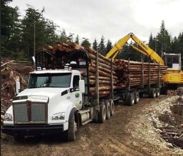 kenworth logging truck