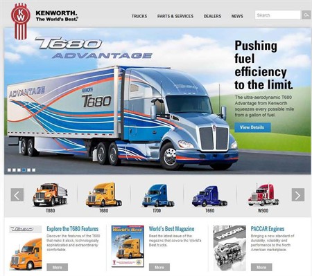 Kenworth Website Award